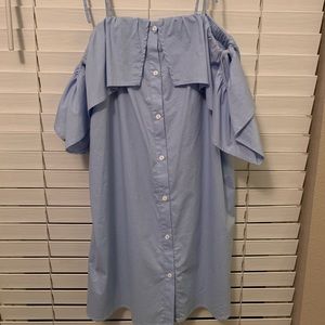 Charlotte Russe off the shoulder button up dress. Worn once! Size Medium.